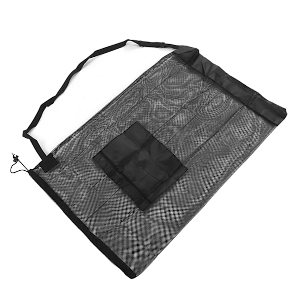 Mesh Ball Bag Stor Kapasitet Snøring Sportsutstyr Oppbevaringspose med Skulderstropp for Basketball Volleyball Baseball S
