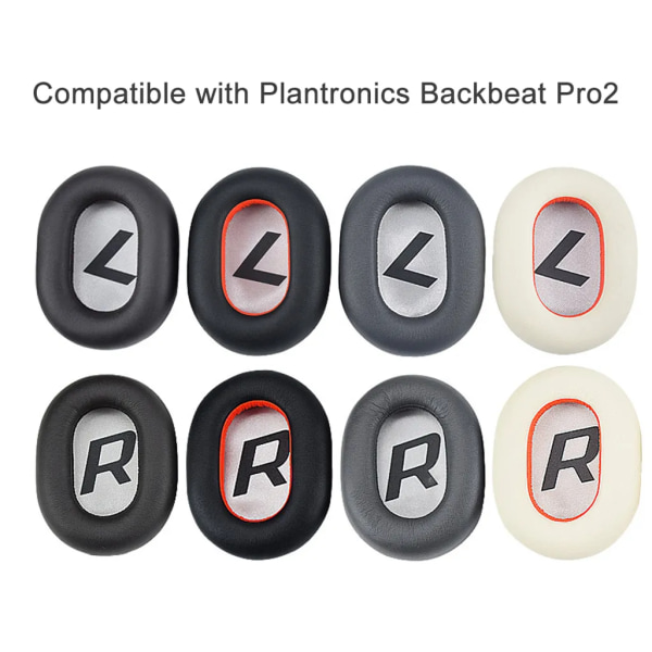 2 stk erstatnings ørepuder ørepuder til Plantronics BackBeat PRO 2 over-ear trådløse hovedtelefoner
