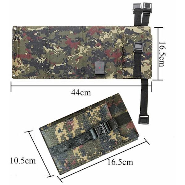 20W USB Solar Laddare Solpanel Bärbar Telefonladdare för iPhone Android Smartphones iPads Android Tabletter Vikbar solpanel för utomhuscamping