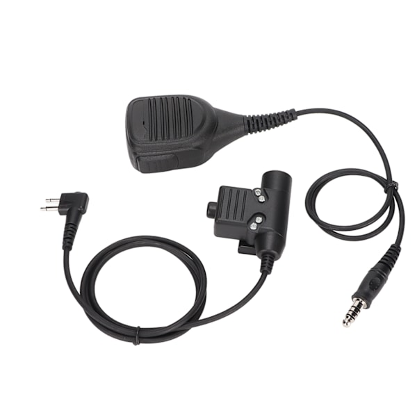 2-vägsradio Skuldermikrofon 7,1 mm Handmikrofon U94 PTT med Förstärkt Kabel för Motorola GP88 GP300 GP3688 DEP450 EP450