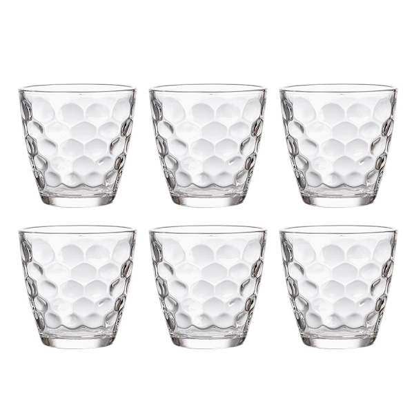 6 stk 185 ml gjennomsiktige holdbare glass vannglass husholdningsøl