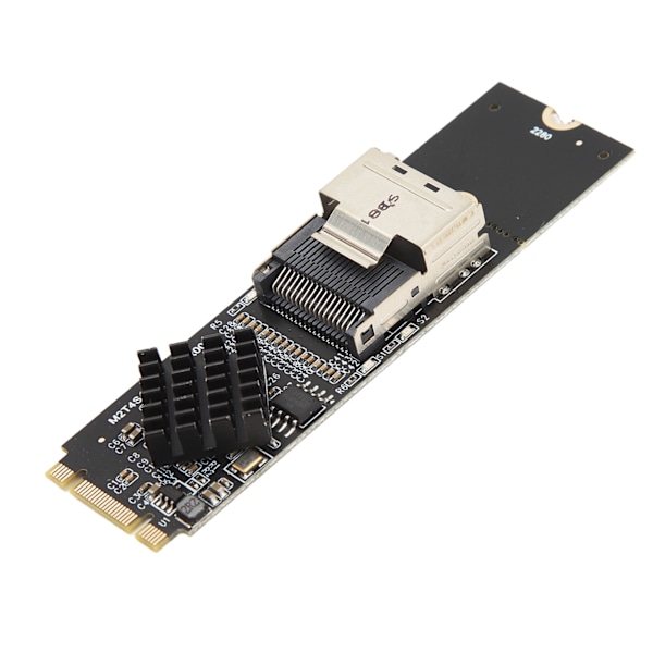 M.2 NVME till SFF 8087 SATA3.0 Expansionskort 4 Port 6Gbps Expansionskontrollerkort för Windows 10 11