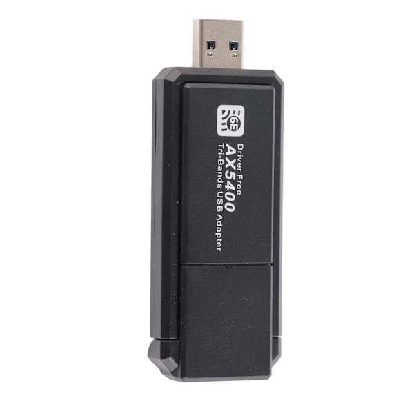 WiFi 6E Nettverksadapter 5400Mbps USB Nettverkskort med Trippelbånd 2.4G 5G 6G for Windows 10 11