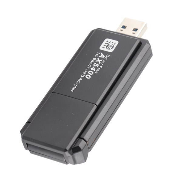 WiFi 6E Nettverksadapter 5400Mbps USB Nettverkskort med Trippelbånd 2.4G 5G 6G for Windows 10 11