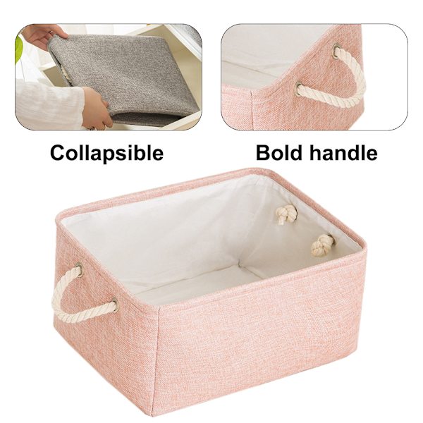 Förvaringskorg Låda Korg Leksaksförvaring Kläder Förvaringslåda, rosa pink