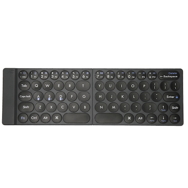 Trådlöst Vikbart Tangentbord Typ C Laddning BT5.0 Auto Sleep Slim Lätt Bärbart Tangentbord för Laptop Surfplatta Telefon
