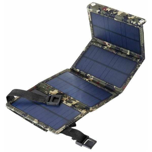 20W USB Solar Laddare Solpanel Bärbar Telefonladdare för iPhone Android Smartphones iPads Android Tabletter Vikbar solpanel för utomhuscamping