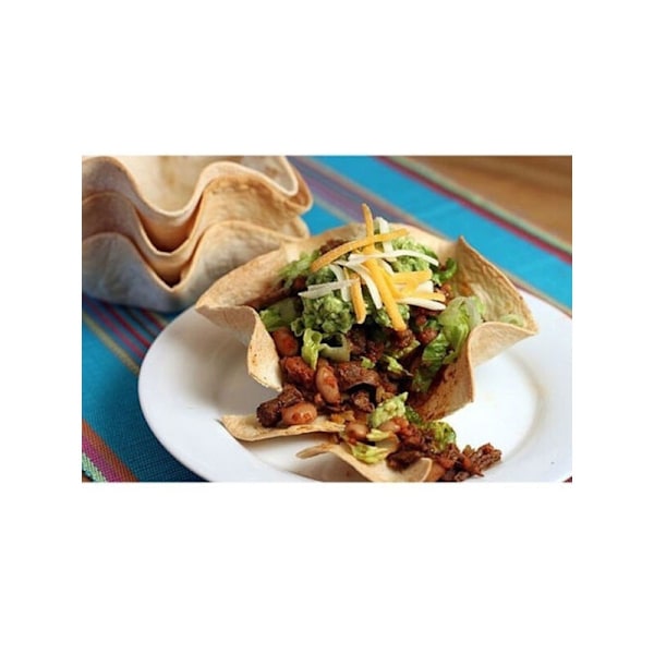 1x Tortilla Pan Sæt Nonstick Taco Salatskål Form Køkken Madlavningsværktøj Sort Mode