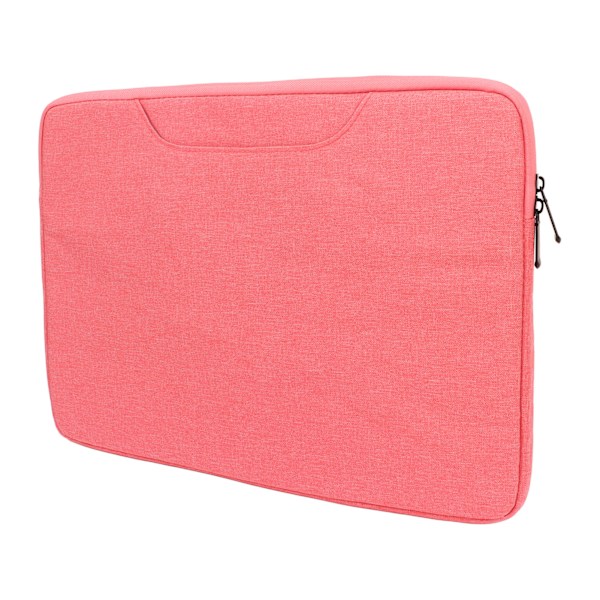 14,1–15,4 tommers Laptop Håndveske Metallglidelås Stor Kapasitet Beskyttende Laptop Sleeve Veske Rosa