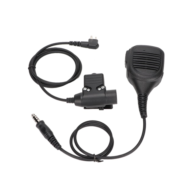 2-vägsradio Skuldermikrofon 7,1 mm Handmikrofon U94 PTT med Förstärkt Kabel för Motorola GP88 GP300 GP3688 DEP450 EP450