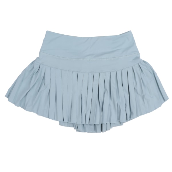 Plisserad kjol Andas Stretchig Fashionabla sportshorts kjol med fickor för flickor Kvinnor L
