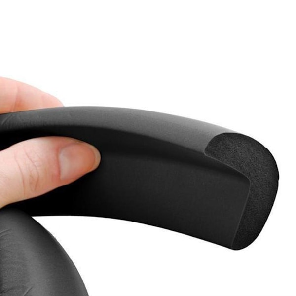Blødt Kantbeskyttelse 2 m - Sort Black Svart