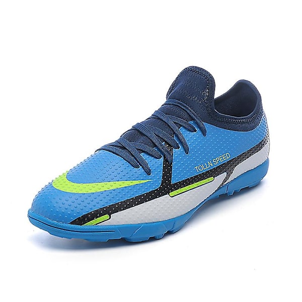 Fotballsko for menn Anti-skli Fotballsko for herre Grass Fotball Sneakers 2K23001-1 Blue 44