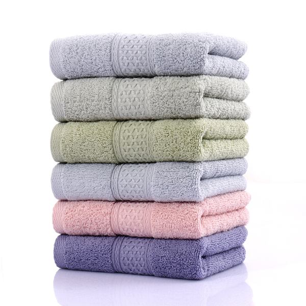 Håndkle i ren bomull | Grønn & Hvit | Sett med 4 Ultra Soft Combination 1