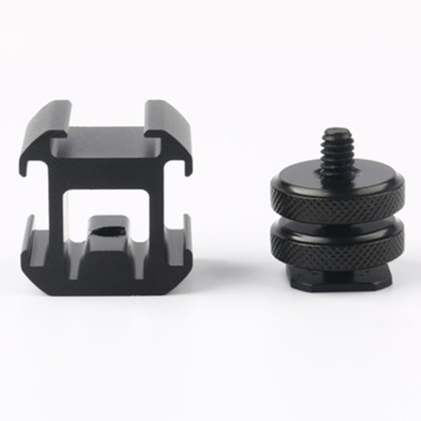 Trippel Hot Shoe Bas Mount Adapter Förläng fäste