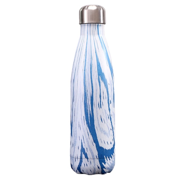 1. Isolerte 500 ml kaldkopp i 304 rustfritt stål, Sport white+blue