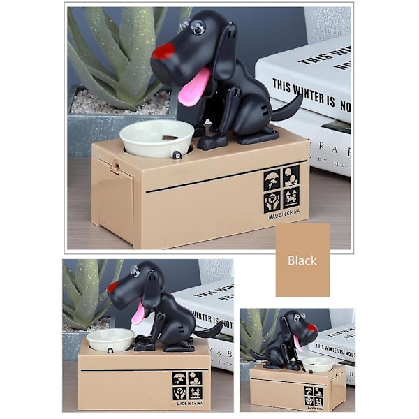 Puppy Piggy Bank Elektronisk animerad valp ätande mynt