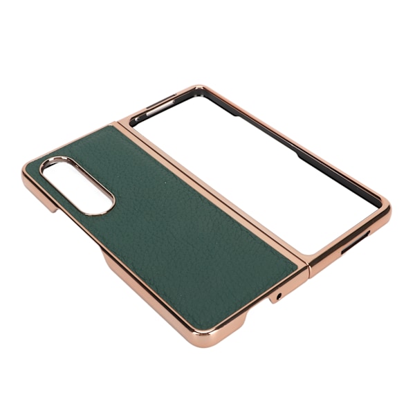 Foldbart telefoncover til Samsung Galaxy Z Fold 4 Nano Elektropletteret Læder Stjernemønster Anti-ridse Telefonbeskyttelsescover Grøn
