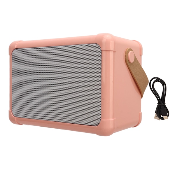 Bluetooth Högtalare HIFI Ljudkvalitet Snabbare Överföring Anti-Interferens LED-Belysning Bluetooth Högtalare för Hemfest Rosa Utan Mikrofon