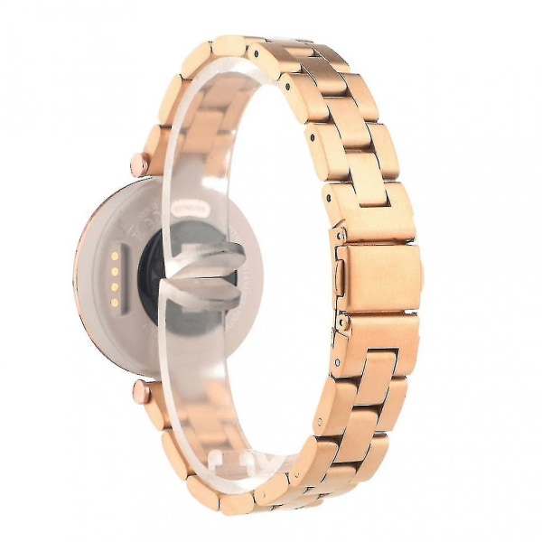 Justerbart Rose Gold Metall Armbånd for Garmin Lily