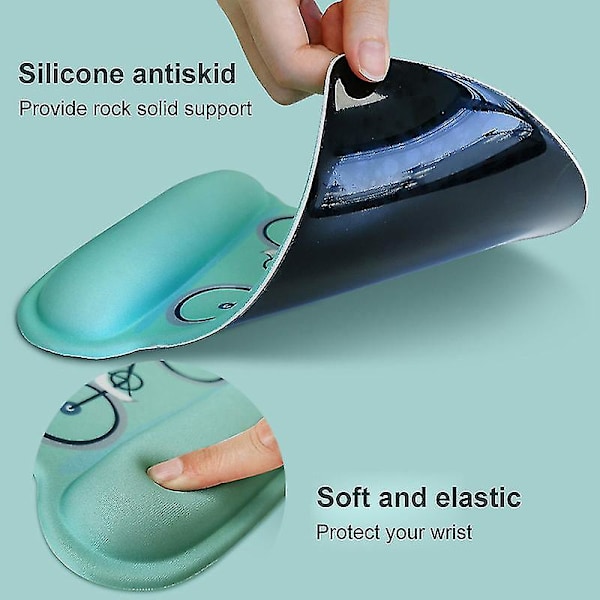 Håndledsstøtte Musemåtte Sød håndledsstøttepude Memory Foam 3