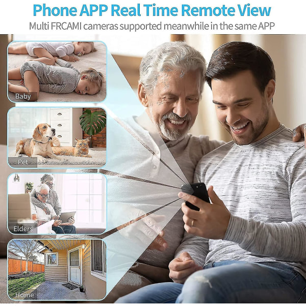2022 ny version Mini Wifi dolda kameror, med ljud och video live, med trådlös mobilapp