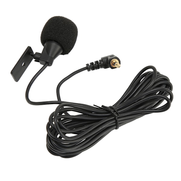 3,5 mm ekstern mikrofon, plug and play, nøyaktig dataoverføring, bilmikrofon med U-formet klips