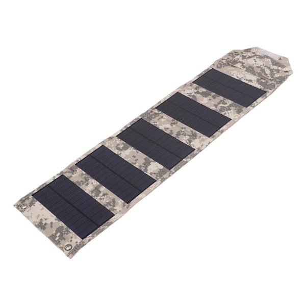 21W Aurinkolaturi 5V 3A Max Kannettava Kokoontaitettava Aurinkopaneelilaturi Retkeilyyn IP67 Vedenpitävä ETFE Virta Hätäpaneeli SPB5Z B Camouflage