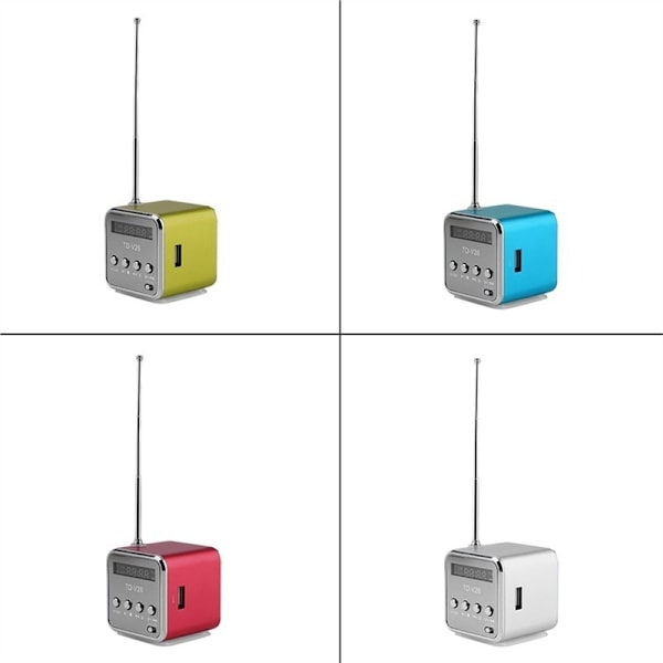 Bærbar Mini USB Høyttaler MP3/4 Musikkspiller Støtte SD TF Kort USB2.0 Stereo FM Radio