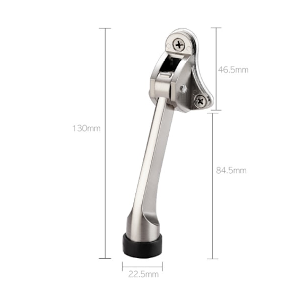 Sølv 2 deler dørstopper, sinklegering dørstopper