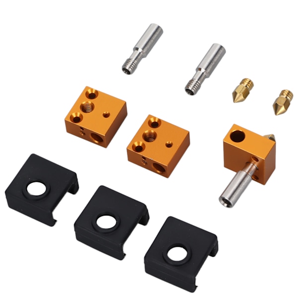 Silikonisoleringshylsor Aluminium Värmeblock 3D-skrivare Extruder Kit Delar Tillbehör