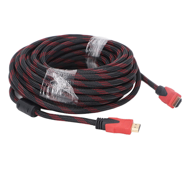 HD Multimedia Interface Kabel 15 m Længde TV Computere Projektor HD Ledning Rød Sort Stabil Transmission HD Kabel