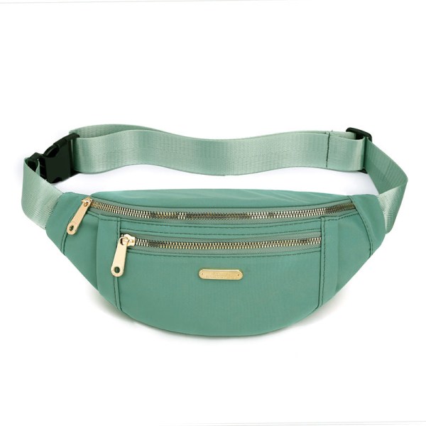 Menn kvinner Fanny Pack Midjeveske Skulder Multilagers Lomme og Telefon Blue