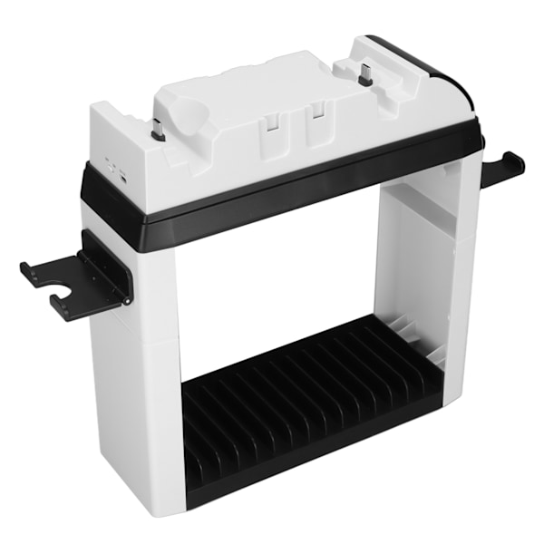 Laderbase for spillkontrollere - Multifunksjonell 6-i-1 Smart Spillkonsoll Oppbevaringsstativ for Switch-kontrollere