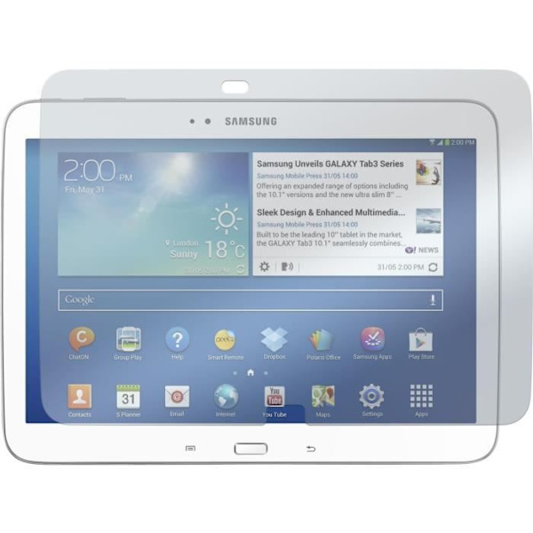 2 x Samsung Galaxy Tab 3 10.1 Matt skjermbeskytter