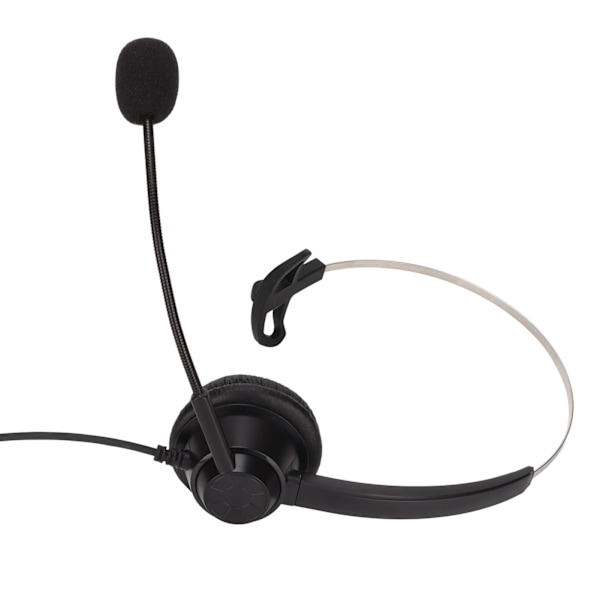 H360‑3.5MV 3,5 mm Kontorsheadset Monauralt Callcenter-headset Stöder Högtalarvolymkontroll och Mikrofon-mute
