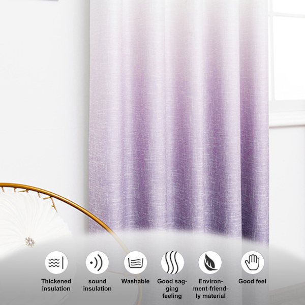 Gradientgardiner, gutt, tenåringsrom, dekorativ innredning, stue, purple