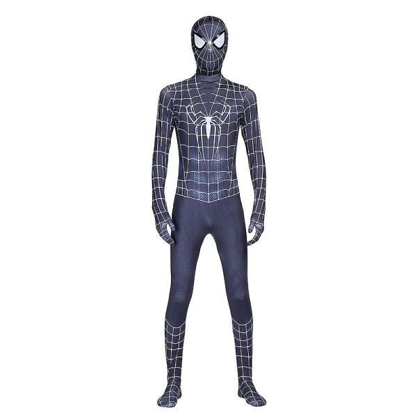 SQBB Män Superhjälte Spiderman Cosplay Party Dräkt Outfit Halloween Jumpsuit presentatör 180