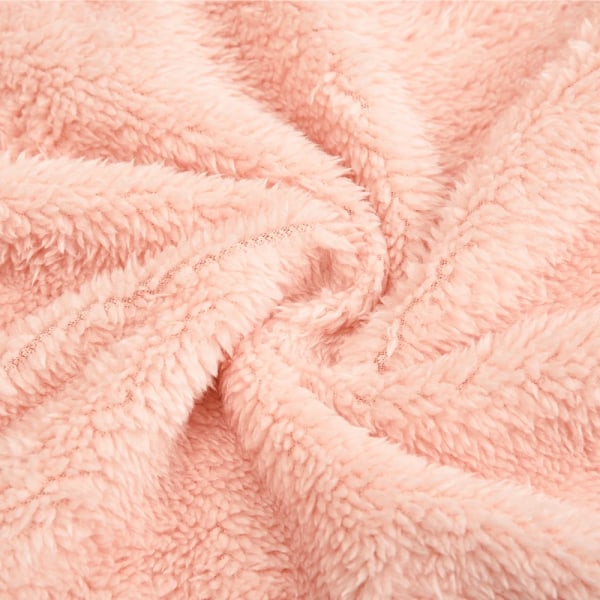 Lämpimät fleece-housut Naiset Casual Koti Housut Coral red extra large pink pink double extra large