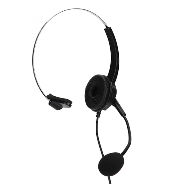 3,5 mm Enkelt Sidet Business Headset Justerbart Komfortabelt Mono Call Center Headset med Mikrofon til Telefoner Laptops