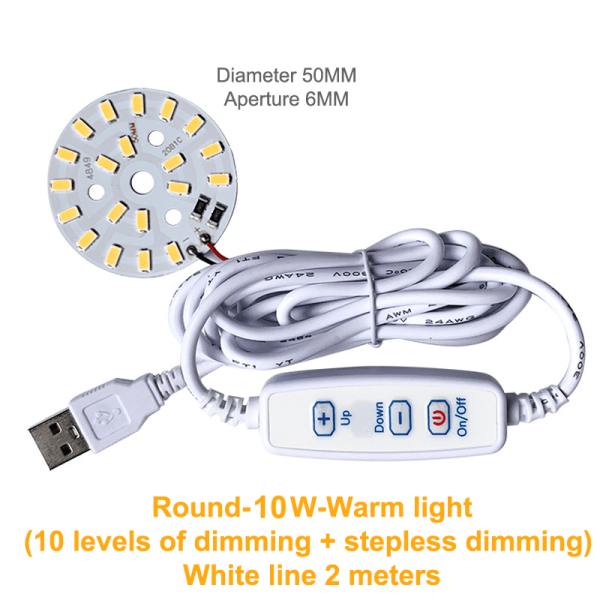 DC 5V Dæmpbar LED-chips SMD LED-lampe DIY Light Justerbar LED A23