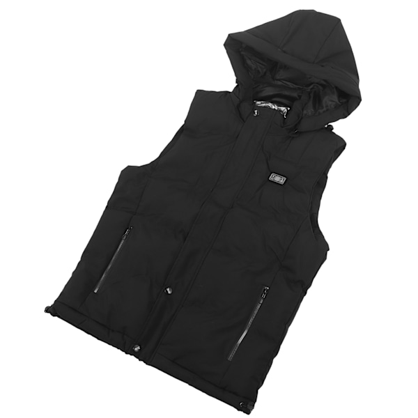 Elektrisk Oppvarmet Vest 3 Gir 15 Varmesoner Temperaturdisplay Hold Varmen USB Termisk Vest for Vinter XL
