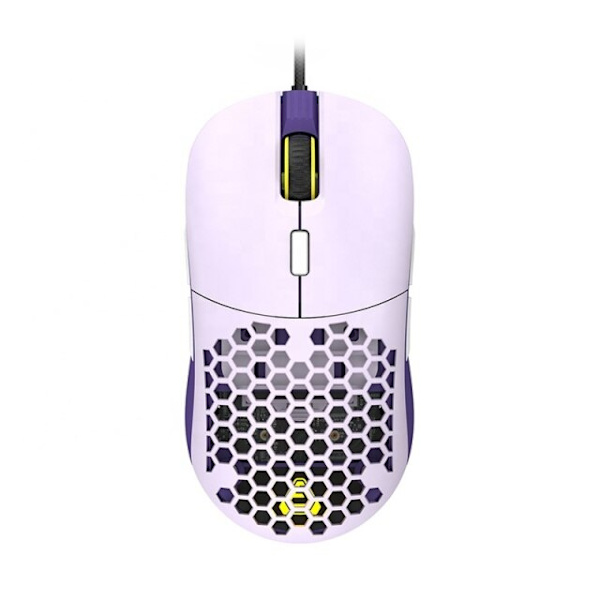 Lättvikts RGB Gaming Mus Ergonomi Honeycomb Design