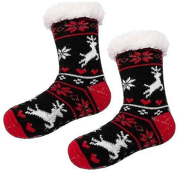 Dam Vinter Fuzzy Warm Socks Non Halk Supermjuk tjock julstrumpa type1