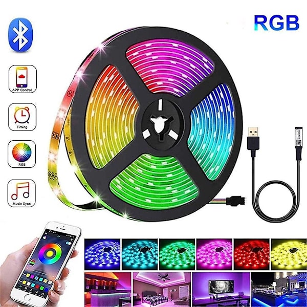 LED-nauhavalot App Bluetooth-ohjaus TV:n taustavalaistus RGB