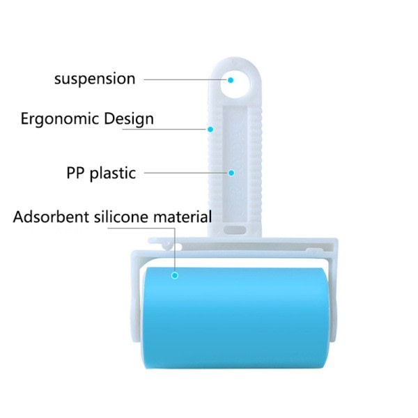Vaskbart tøj Hår Sticky Roller Genanvendelig Hair Remover Dust green covered