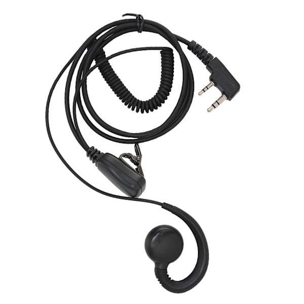 Walkie Talkie Headset 180° Roterbar K Huvud Mikrofon Hörlurar för Baofeng UV‑5R Walkie Talkie