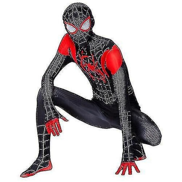 IC Spider-Man Into The Spider-Verse Kostume Barn Miles Morales Cosplay Voksen CNMR sort 170cm sort 130cm sort 130cm