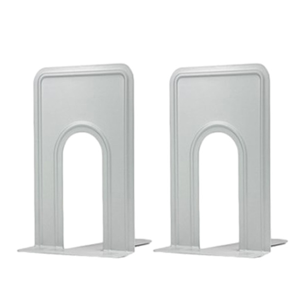 1/2 2x halkfri metall bokstödsfäste Enkel åtkomst till böcker med White (medium) 1Set