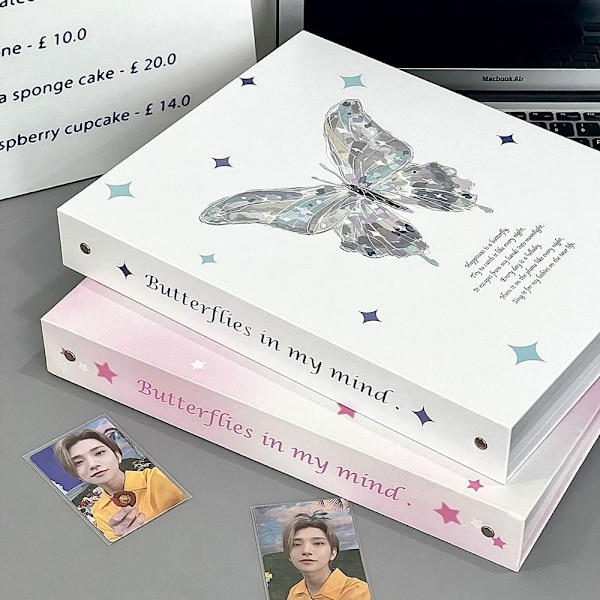 Butterfly A4/A5 Binder Fotokortholder A5WHITE BUTTERFLY WHITE